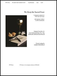 We Keep the Sacred Feast Three-Part Mixed choral sheet music cover Thumbnail